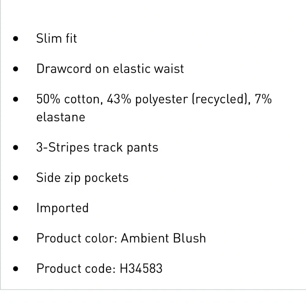 Adidas SST Track Pants in Ambient Blush - Picture 12 of 12